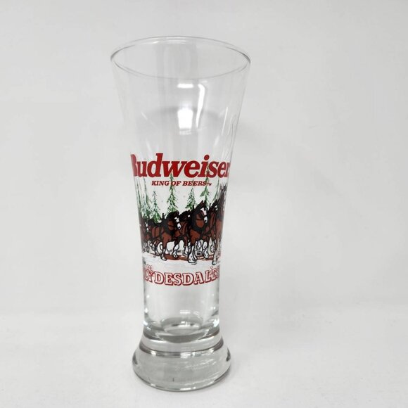 Budweiser Clydesdale Beer Glass 16oz Vintage 1996 Anheuser-Busch Official Produc - Picture 1 of 12